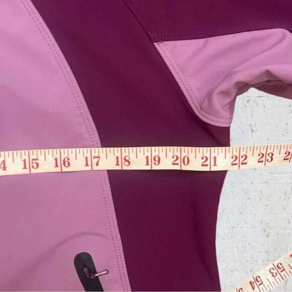 L.L.Bean Women's Purple Soft Shell Fleece Windproof Vented Zip Jacket Size L - Picture 11 of 13